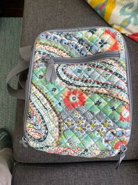 Vera Bradleyvlunch bag Quilted Paisley Crossbody Bag in Aqua Multi  new